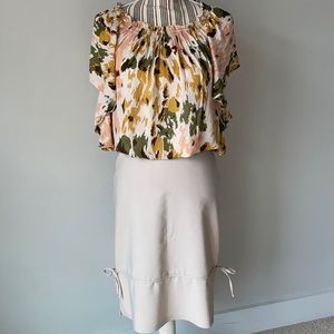 Colorful batwing blouse pink green yellow